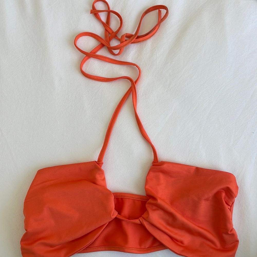 Orange Tie Top